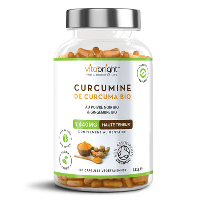 Curcuma Biologique avec Gingembre 1440 mg