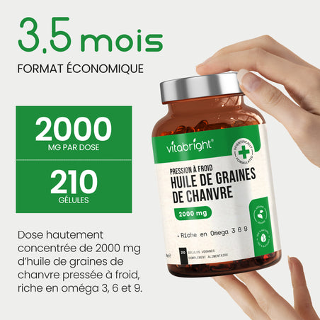 Huile de Chanvre en Gélules